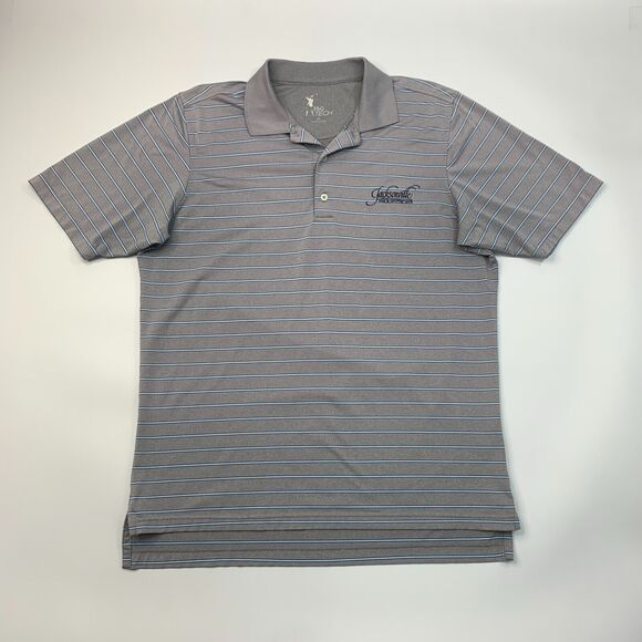 Fairway & Greene F&G Tech Shirt Mens M Medium Gray Short Sleeve Performance Polo - Picture 2 of 9